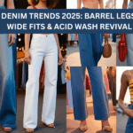 Denim Trends 2025 Barrel Legs, Wide Fits & Acid Wash Revival