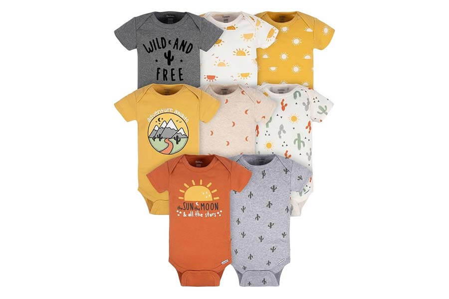 Gerber 8-Pack Baby Onesies Bodysuits