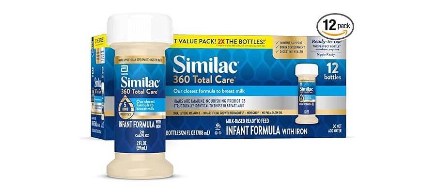 Similac 360 Total Care Infant Formula, Has 5 HMO Prebiotics