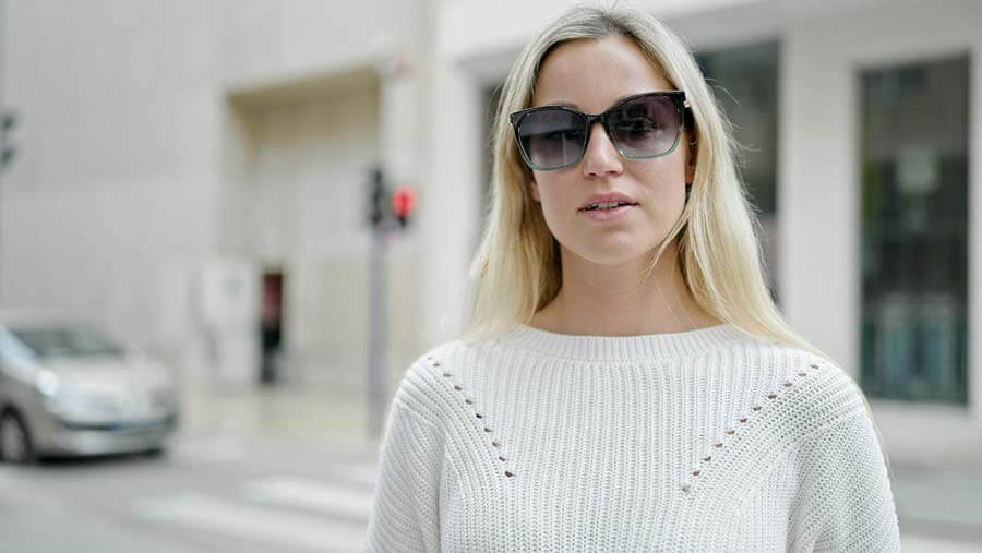 Oversized Aviator sunglasses