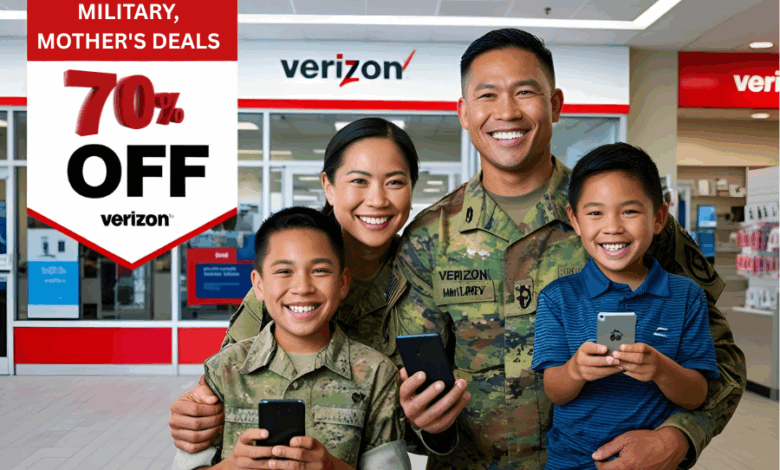 Verizon Discounts Military, Mother's Day, 70% Off